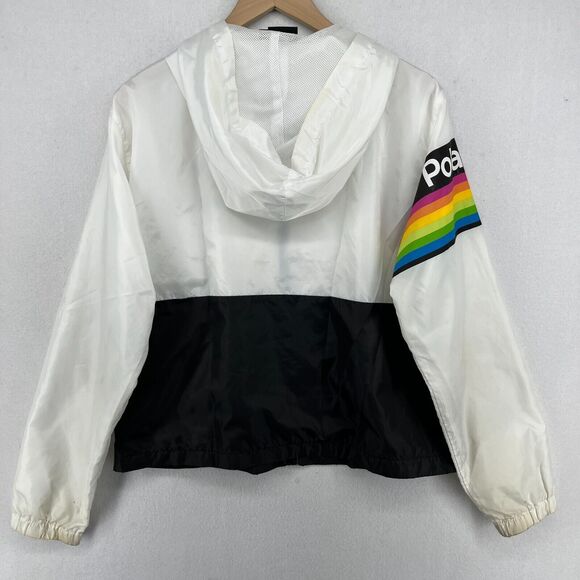Polaroid Black and White Hooded Windbreaker - Picture 2 of 16